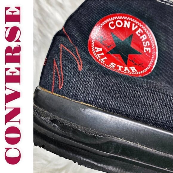 CONVERSE VINTAGE Y2K BATMAN CHUCK TAYLOR HIGH TOP SNEAKERS DC COMICS, Men’s 5 - Picture 9 of 12